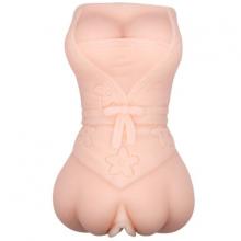 Мастурбатор-вагина с эффектом смазки в виде женской фигурки от компании Baile, цвет телесный, BM-009201K, длина 13 см.