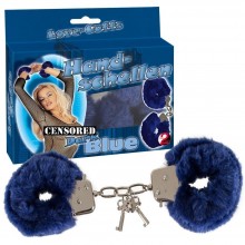 BDSM Наручники «Hand Schellen» от компании You 2 Toys, цвет синий, 5023830000, бренд Orion, из материала Металл, диаметр 4.5 см., со скидкой
