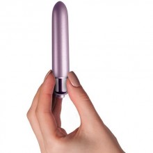 Женский мини вибратор классической формы «Touch of Velvet» от компании Rocks Off, цвет фиолетовый, 5932810000, из материала Пластик АБС, длина 10.3 см., со скидкой