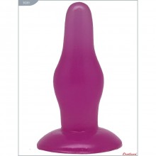 Анальная втулка на широком основании от компании Eroticon, цвет фиолетовый, 30281, длина 11.5 см.