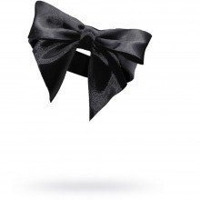 Подвязка кожаная с бантом на резинке от компании Mens Dreams, цвет черный, размер OS, 5028md, бренд MensDreams, One Size (Р 42-48)