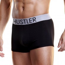 Мужские боксеры «Hustler» на широкой резинке из микрофибры от Hustler Linergie, цвет черный, размер XL, MH1, из материала хлопок