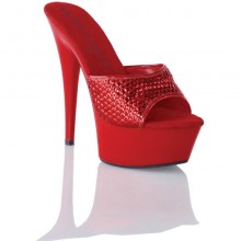 Сабо с пайетками «Strawberry» от компании Electric Shoes, цвет красный, размер 39, HS214, 40 размер, со скидкой