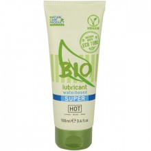 Лубрикант для чувствительной кожи на водной основе «Bio Super» от компании Hot Products, объем 100 мл, HOT44171, цвет зеленый, 100 мл.