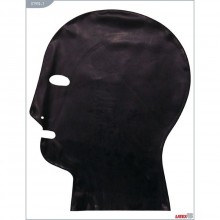 Латексный БДСМ шлем «BDSM Maske Classic», цвет черный, размер S, 07910-1