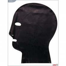 Латексный БДСМ шлем «BDSM Maske Classic», цвет черный, размер XL, 07910-4, бренд LatexAS