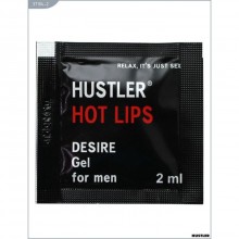 Возбуждающий гель-лубрикант «Hot Lips» от Hustler Toys, объем 2 мл, 37104-2, из материала Водная основа, 5 мл., со скидкой