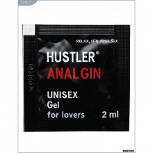 Гель-смазка с эффектом обезболивания «Anal Gin» от компании Hustler Toys, объем 2 мл, 37105-2, из материала Водная основа, 2 мл.