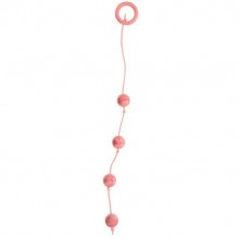 Перламутровые анальные шарики среднего размера от компании Dream Toys, цвет розовый, 20047, из материала Пластик АБС, длина 34 см.