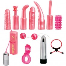 «Dirty Dozen Sex Toy Kit» эротический розовый набор для пары, Gopaldas 4040MKJ-45 BX GP, длина 12 см., со скидкой