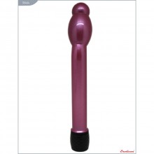 Изогнутый вагинальный вибратор для женщин «Boy Friend» с утолщением на кончике от компании Eroticon, цвет фиолетовый, 30464, из материала Пластик АБС, длина 16 см.