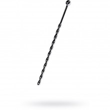 Уретральный плаг-косичка длинный из серии Metal от ToyFa, цвет серебристый, 717311, длина 15.7 см.