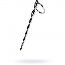 Уретральный плаг-косичка с кольцом в основании из серии Metal от ToyFa, цвет серебристый, 717319, из материала Металл, длина 13 см., со скидкой