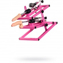 Секс-машина «Дабл-Казанова» для двойного проникновения от компании LoveMachines, цвет розовый, FM0513, длина 52 см.