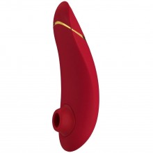 Бесконтактный клиторальный стимулятор для женщин «Premium» от компании Womanizer, цвет красный, WZ09CK0100, длина 15.5 см.