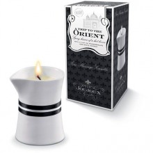 Массажное масло в виде малой свечи «Petits Joujoux Orient» с ароматом граната и белого перца от компании Mystim, объем 120 гр., 46724, из материала Масляная основа, 120 мл.