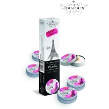Набор из пяти массажных свечей «Paris Refill» от компании Petits JouJoux, 33 гр, 46770, цвет белый, 165 мл.