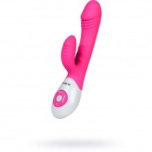 Вибратор для женщин с клиторальным стимулятором «Dancer» от компании Nalone, цвет розовый, CS-B030, из материала Силикон, длина 26 см.