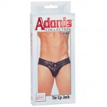 Мужские трусы «Tie Up Jock» из серии Adonis от California Exotic Novelties, цвет черный, размер L/XL, 4525-20BXSE, бренд CalExotics, из материала Полиэстер, со скидкой