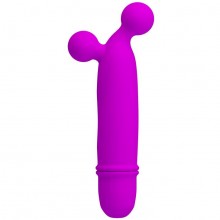 Компактный женский вибромассажер «Goddard» со стимулирующими шариками из коллекции Pretty Love от компании Baile, цвет фиолетовый, BI-014535, длина 11.8 см.