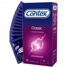 Презервативы латексные «№12 Classic» классические от компании Contex, упаковка 12 шт, Contex 12 Classic, длина 18 см.