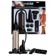 Эротический набор для мужчин «Malekit» от компании Gopaldas, цвет черный, 2K249 BX GP, длина 19 см., со скидкой