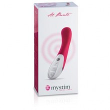 Яркий вибратор премиум класса «Al Punto» для точки G от компании Mystim, цвет розовый, 46820, бренд Mystim GmbH, длина 25 см.