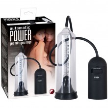 Gомпа для мужчин «Automatic Power PenisPump» от компании You 2 Toys, цвет прозрачный, 0506680, длина 22 см.