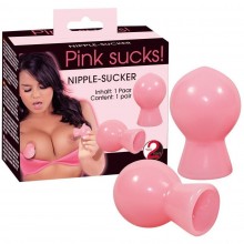 Мини-помпы для сосков «Nipple Suckers» от компании You 2 Toys, цвет розовый, 0504505, бренд Orion, из материала ПВХ, коллекция You2Toys, длина 6.7 см.
