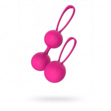 Набор вагинальных шариков на силиконовых петлях «LOVER» от компании S-Hande, цвет розовый, SHD-015, длина 13.5 см.