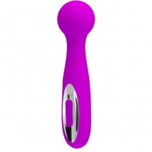 Жезловый перезаряжаемый вибратор для женщин «Corina» из коллекции Pretty Love от компании Baile, цвет фиолетовый, BI-014432, из материала Силикон, длина 16 см., со скидкой