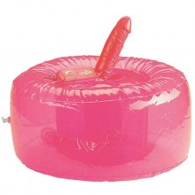 Надувная кушетка с вибратором «Ecstasy Lounge» от компании Dream Toys, цвет розовый, 20K28VPR BX GP, из материала ПВХ, длина 15 см., со скидкой