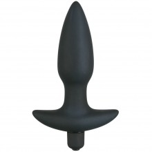 Анальная вибровтулка «Black Vibrating Plug M» из коллекции Black Velvets от You 2 Toys, цвет черный, 0578177, бренд Orion, длина 15 см.