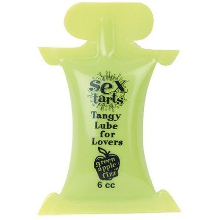 Вкусовой лубрикант с ароматом зеленого яблока «Sex Tarts Lube» от Topco Sales, объем 6 мл, 1035749, из материала Водная основа, 6 мл., со скидкой