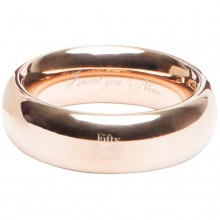 Эрекционное стальное кольцо «I Want You. Now. Steel Love Ring» серии Fifty Shades Freed, цвет золотой, FS69151
