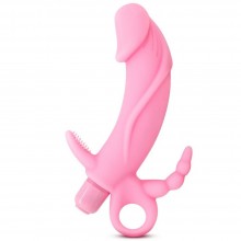 Вибратор для женщин с дополнительными отростками «Luxe Venus» от компании Blush Novelties, цвет розовый, BL-05260, длина 17.1 см.