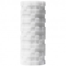Белый 3D мастурбатор «MODULE» от компании Tenga, цвет белый, TNH-002, из материала TPE, длина 11.6 см.
