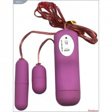 Два виброяйца Twin Desire с дистанционным управлением от компании Eroticon, цвет розовый, 30313-1, длина 6 см.