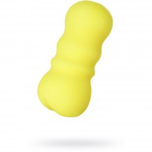 Необычный мастурбатор с внутренним рельефом «FEEL 2» от компании MensMax, цвет желтый, MM-12, бренд Mens Max, длина 14.2 см.