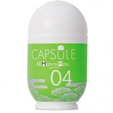 Карманный мастурбатор-яйцо «Capsule 04 Matsu» от компании MensMax, цвет зеленый, MM-17, бренд Mens Max, длина 8 см.