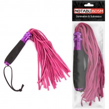 Изящная плеть с эргономичной рукоятью от компании NoTabu, цвет розовый, ntb-80461, из материала ПВХ, длина 40 см.