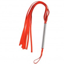 Латексная плеть с металлической ручкой от компании СК-Визит, цвет красный, 6027-2, длина 59.5 см.