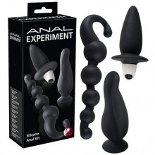 Набор анальных игрушек «Anal Experiment» от компании You 2 Toys, цвет черный, 0585874, бренд Orion, из материала Силикон, длина 17 см.