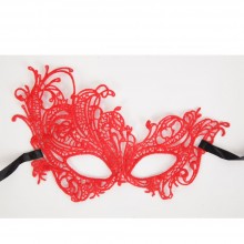 Асимметричная маска «Тайны Венеции» от компании White Label, цвет красный, размер OS, 47301-MM, длина 24 см.