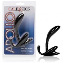 Эргономичный массажер простаты из коллекции Apollo от компании California Exotic Noelties, цвет черный, SE-0409-30-2, бренд CalExotics, длина 11.5 см.
