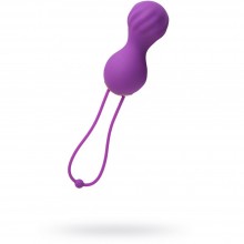 Виброшарики с пульсирующими бусинами «Alba» от компании JOS, цвет фиолетовый, 782011, из материала Силикон, длина 17 см., со скидкой