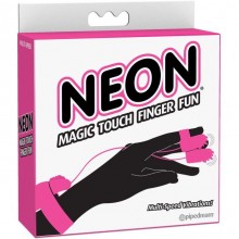Вибронасадки на пальцы с пультом «Neon Magic Touch Finger Fun» от компании PipeDream, цвет розовый, 1449-11 PD, длина 78.7 см.