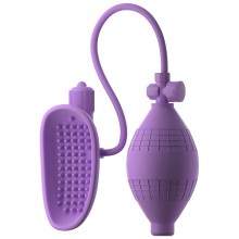 Вакуумная вибропомпа для вагины «Fantasy For Her Sensual Pump-Her» от компании PipeDream, цвет фиолетовый, 4934-12 PD, длина 9.5 см.