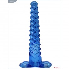 Анальная пробка спиральной формы «Active Anal» от компании Eroticon, цвет голубой, 31023-3, из материала ПВХ, длина 16 см.