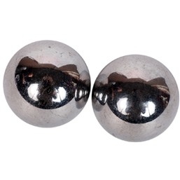 Небольшие металлические вагинальные шарики для интимных мышц от компании Gopaldas, цвет серебристый, E0007A10PGAC, диаметр 1.5 см.